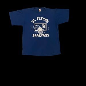 Vintage 1990 St Peters Spartans NCAA T